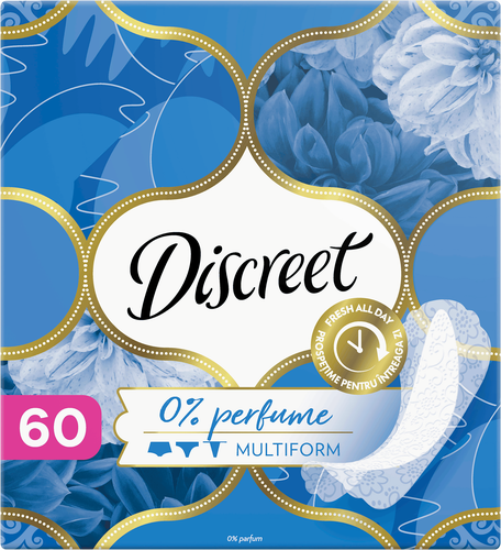 Прокладки ежедневные DISCREET Multiform Air, 60шт, крупный план