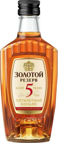 Коньяк ЗОЛОТОЙ РЕЗЕРВ 5 лет 40%, 0.25л, картинка