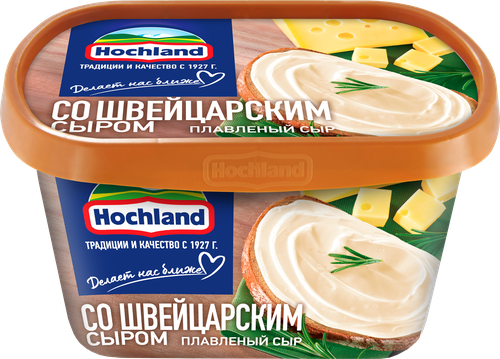 Сыр плавленый HOCHLAND со швейцарским сыром 50%, без змж, 400г, фото