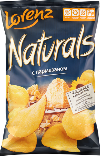 Чипсы картофельные NATURALS с пармезаном, 100г, детальное фото
