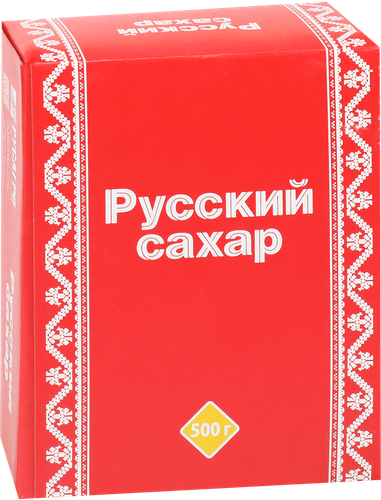 Сахар РУССКИЙ кусковой, 500г, крупный план