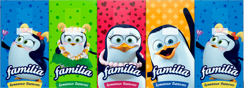 Платочки бумажные FAMILIA Классические 3-слоя, 10шт, изображение