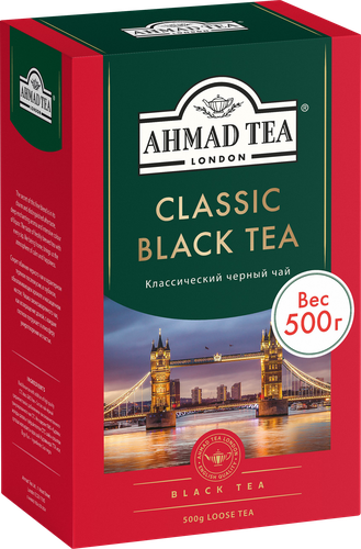 Чай черный AHMAD TEA Классический листовой, 500г, вид