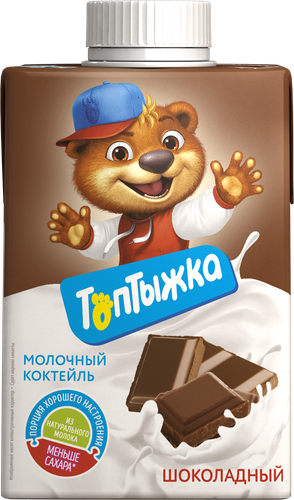 Коктейль молочный ТОПТЫЖКА Шоколадный 3,2%, без змж, 500г, фото