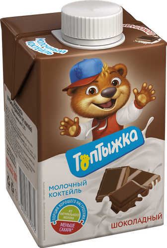 Коктейль молочный ТОПТЫЖКА Шоколадный 3,2%, без змж, 500г, фотография