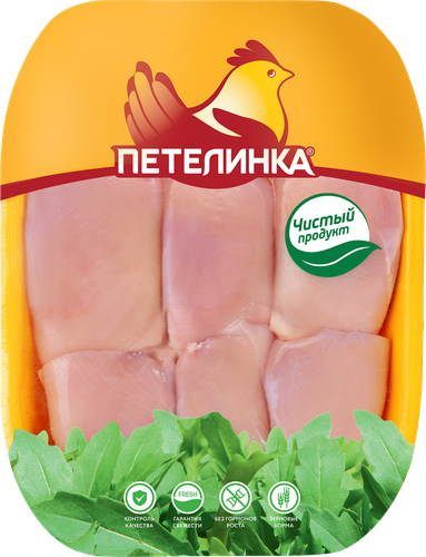 Мясо бедра куриного ПЕТЕЛИНКА бескостное, весовое, фото