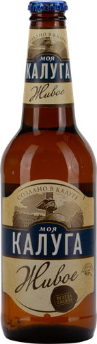 Пиво светлое МОЯ КАЛУГА Живое пастеризованное, 4,5%, 0.45л, изображение