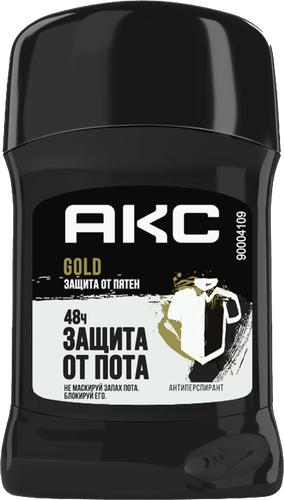 Дезодорант-антиперспирант стик мужской АКС Signature Gold Защита от пятен, 50мл, детальное фото