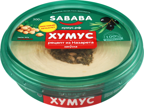 Хумус SABABA Рецепт из Назарета, 300г, детальное фото