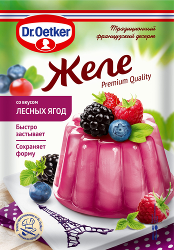 Желе DR.OETKER со вкусом лесной ягоды, 45г, детальное фото