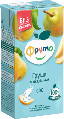 Сок ФРУТОНЯНЯ Груша осветленный, с 3 лет, 500мл, изображение
