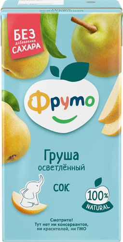 Сок ФРУТОНЯНЯ Груша осветленный, с 3 лет, 500мл, изображение