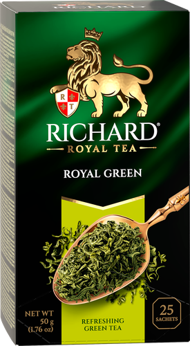 Чай зеленый RICHARD Royal Green Китайский байховый, 25пак, картинка