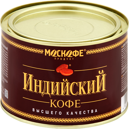 Кофе растворимый МОСКОФЕ Индийский Кофе натуральный порошкообразный ж/б, 90г, изображение