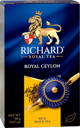 Чай черный RICHARD Royal Ceylon Цейлонский листовой, 90г, детальное фото
