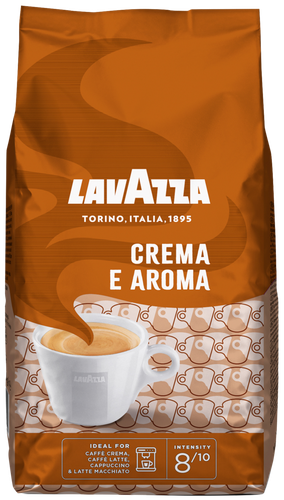 Кофе зерновой LAVAZZA Crema e Aroma натуральный жареный, 1кг, фотография