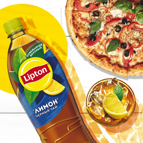 Напиток LIPTON Холодный чай со вкусом лимона негазированный, 1л, картинка