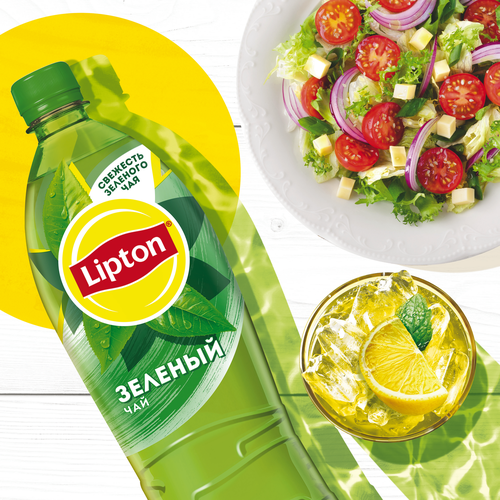 Напиток LIPTON Холодный зеленый чай негазированный, 1л, вид