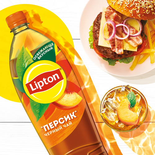 Напиток LIPTON Холодный чай со вкусом персика негазированный, 1.5л, фотография