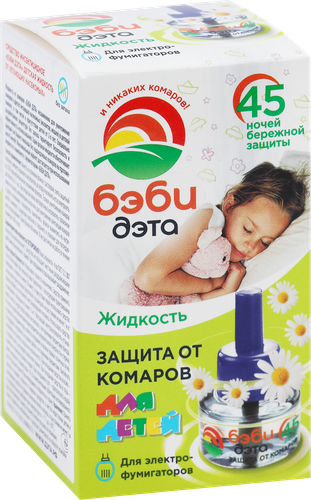 Жидкость от комаров БЭБИ ДЭТА Insecto 45 ночей, 30мл, картинка