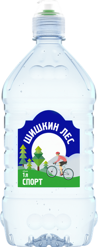 Вода питьевая ШИШКИН ЛЕС Спорт негазированная, 1л, крупный план