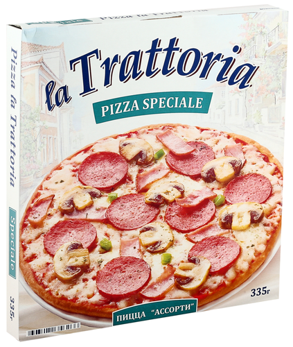 Пицца LA TRATTORIA Ассорти, 335г, фото