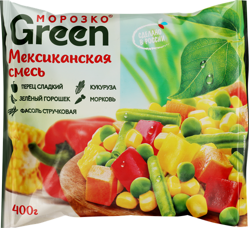 Смесь овощная МОРОЗКО Green Мексиканская, 400г, детальное фото