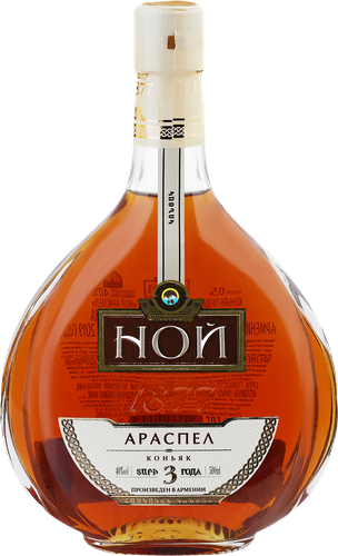 Коньяк НОЙ Араспел ординарный 3 года 40%, п/у, 0.5л, фотография