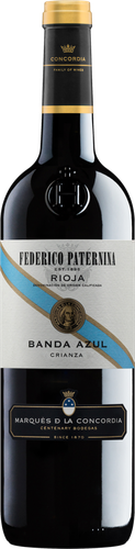 Вино MARQUES D LA CONCORDIA FEDERICO PATERNINA BANDA AZUL Риоха красное сухое, 0.75л, крупный план