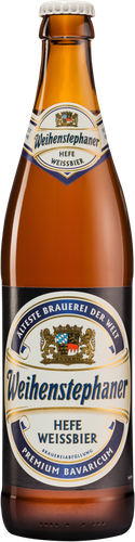 Пиво светлое WEIHENSTEPHANER Hefe Weissbier нефильтрованное 
пастеризованное 5,4%, 0.5л, фотография