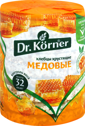 Хлебцы DR KORNER Злаковый коктейль медовый, 100г, картинка