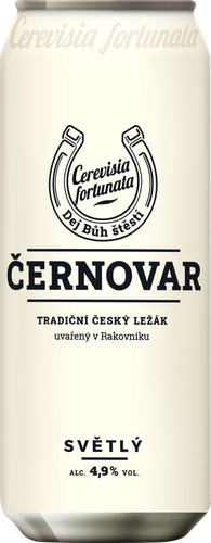 Пиво светлое CERNOVAR Классическое фильтрованное пастеризованное 4,9%, 0.5л, фотография