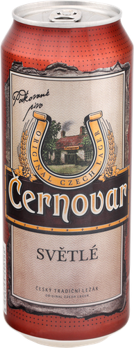Пиво светлое CERNOVAR Классическое фильтрованное пастеризованное 4,9%, 0.5л, фото