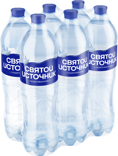 Вода питьевая СВЯТОЙ ИСТОЧНИК газированная, 1.5л, фотография