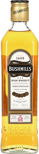 Виски BUSHMILLS Бушмиллз Ориджинал купажированный, 40%, 0.5л, изображение
