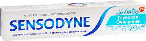 Зубная паста SENSODYNE Глубокое очищение, для чувствительных зубов, 75мл, вид