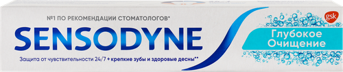 Зубная паста SENSODYNE Глубокое очищение, для чувствительных зубов, 75мл, фотография