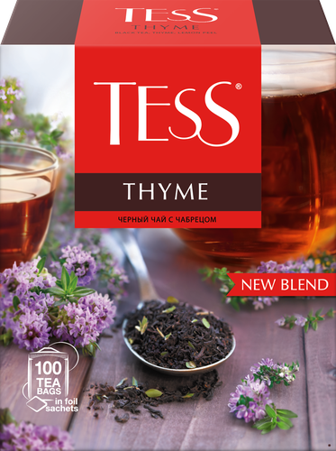 Чай черный TESS Thyme с чабрецом и цедрой лимона, 100пак, картинка