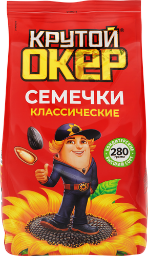 Семечки подсолнечника КРУТОЙ ОКЕР жареные, 280г, изображение