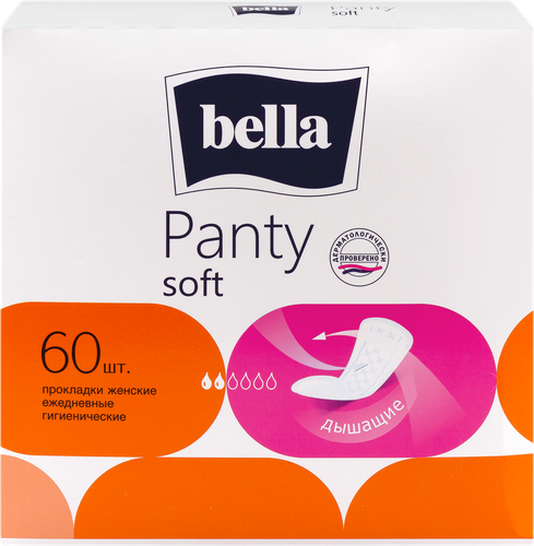 Прокладки ежедневные BELLA Panty Soft, 60шт, фото