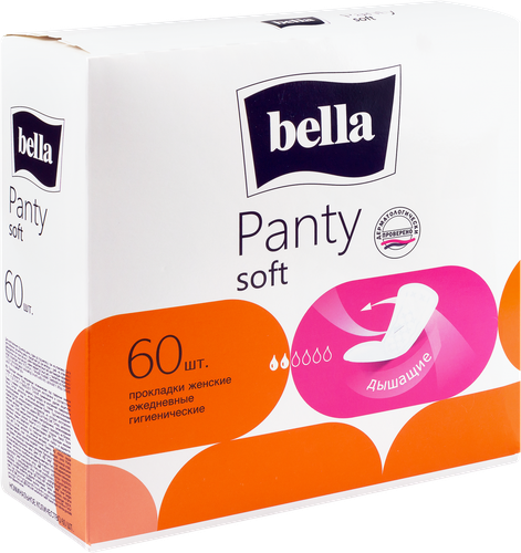 Прокладки ежедневные BELLA Panty Soft, 60шт, фото