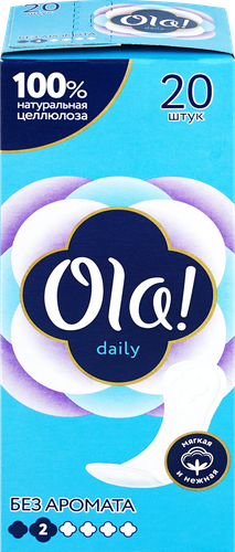 Прокладки ежедневные OLA! Daily, 20шт, вид