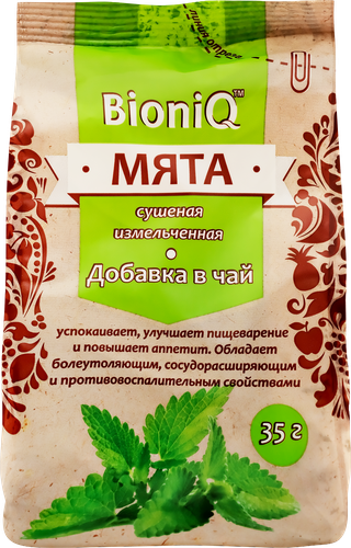 Мята сушеная BIONIQ листовая, 35г, картинка