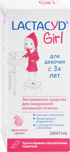 Средство для интимной гигиены LACTACYD Girls, 200мл, вид