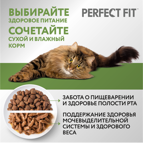 Корм сухой для кошек Perfect Fit с курицей для стерилизованных 7+, 650г, фотография
