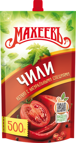 Кетчуп МАХЕЕВЪ Чили, 500г, вид