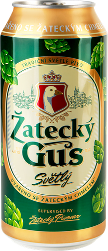 Пиво светлое ZATECKY GUS пастеризованное 4,6%, 0.9л, фото