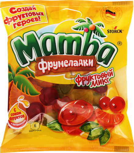 Мармелад жевательный MAMBA Фрумеладки Фруктовый микс, 72г, фото