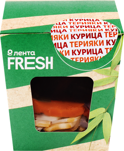 Удон с курицей в соусе терияки ЛЕНТА FRESH, 240г, вид