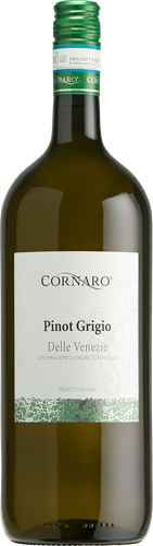 Вино CORNARO Pinot Grigio delle Venezie сортовое ординарное белое сухое, 1.5л, детальное фото